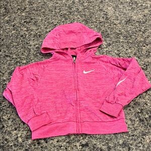 Nike Kids Pink Full-Zip Hoodie